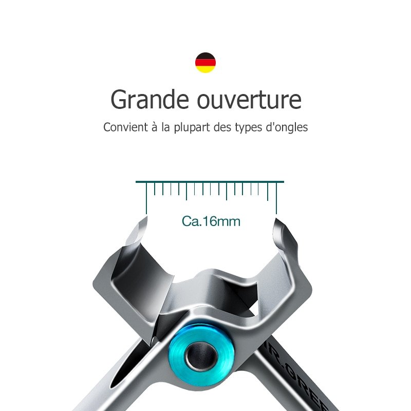 Coupe-ongles en acier inoxydable | Manucure | Coupe-ongles épais, dur | Ciseaux à ongles – Image 3